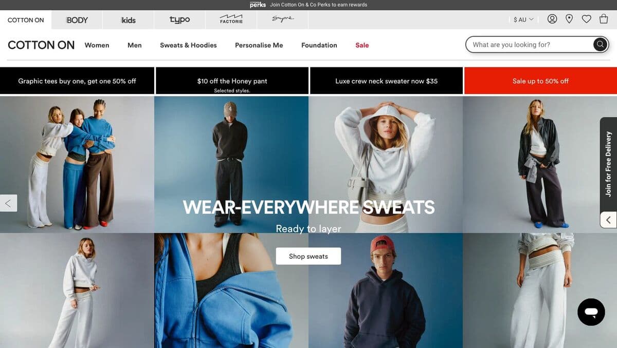 Cotton On Group storefront