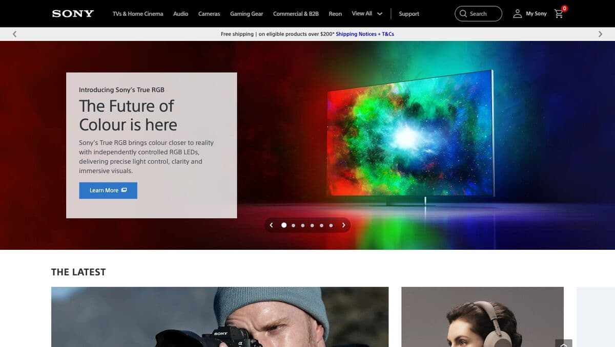 Sony storefront